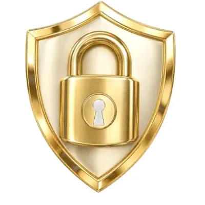 Shield with padlock — Joe Fortune