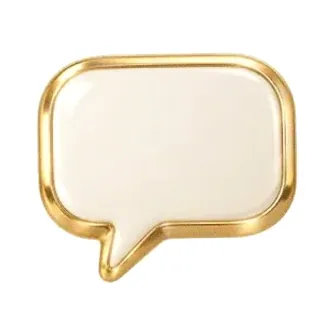 Gold speech bubble — Joe Fortune
