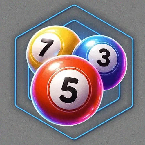 Numbered bingo balls