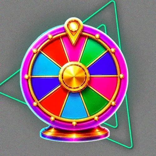Colourful prize wheel