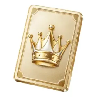Crowned casino card — Joe Fortune
